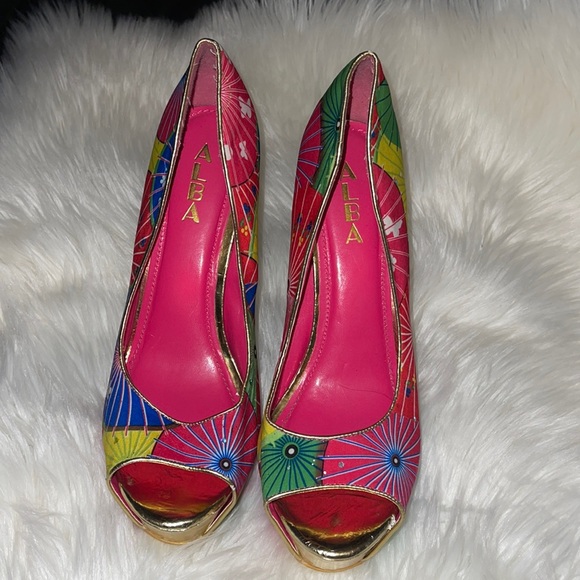 Peep Toe Platform Heels 👠 - Picture 3 of 8